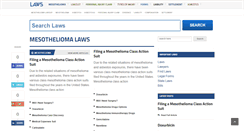 Desktop Screenshot of mesothelioma.laws.com