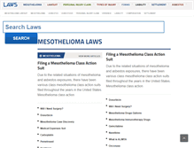 Tablet Screenshot of mesothelioma.laws.com