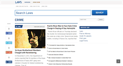 Desktop Screenshot of crime.laws.com