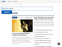 Tablet Screenshot of crime.laws.com