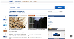 Desktop Screenshot of defamation.laws.com