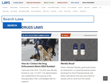 Tablet Screenshot of drugs.laws.com