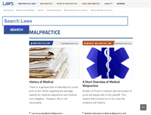 Tablet Screenshot of malpractice.laws.com