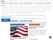 Tablet Screenshot of criminal-justice.laws.com