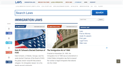 Desktop Screenshot of immigration.laws.com