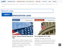 Tablet Screenshot of immigration.laws.com