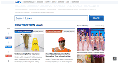 Desktop Screenshot of construction.laws.com