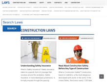 Tablet Screenshot of construction.laws.com