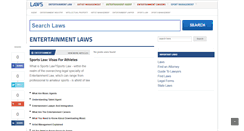 Desktop Screenshot of entertainment.laws.com