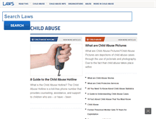 Tablet Screenshot of child-abuse.laws.com