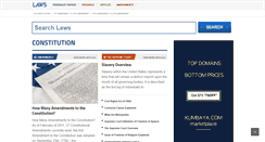 Desktop Screenshot of constitution.laws.com