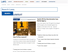 Tablet Screenshot of lawsuit.laws.com