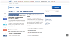 Desktop Screenshot of intellectual-property.laws.com