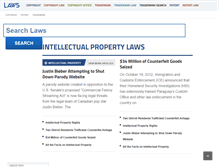 Tablet Screenshot of intellectual-property.laws.com