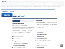 Tablet Screenshot of negligence.laws.com