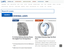 Tablet Screenshot of criminal.laws.com