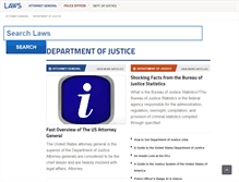 Tablet Screenshot of department-of-justice.laws.com