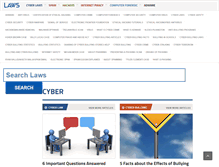 Tablet Screenshot of cyber.laws.com
