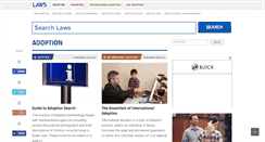 Desktop Screenshot of adoption.laws.com